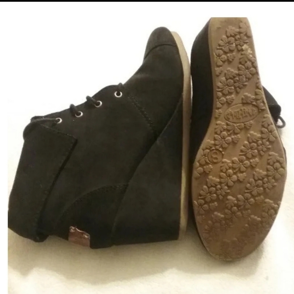Mad Love Black Ankle Booties with Textured Sole